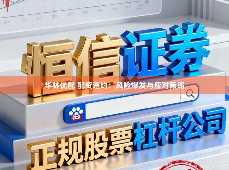 华林优配 配资违约：风险爆发与应对策略