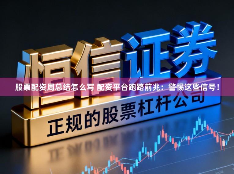 股票配资周总结怎么写 配资平台跑路前兆：警惕这些信号！